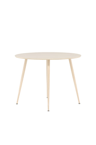 Venture Home Plaza Matbord ⌀100 - Whitewash /