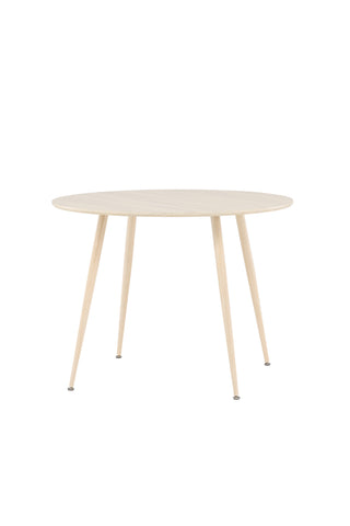 Venture Home Plaza Matbord ⌀100 - Whitewash /