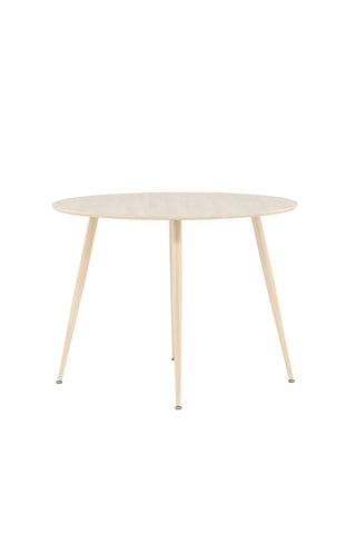 Venture Home Plaza Matbord ⌀100 - Whitewash /