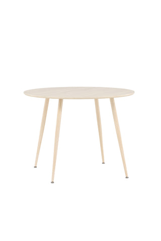 Venture Home Plaza Matbord ⌀100 - Whitewash /