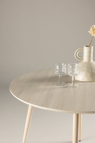 Venture Home Plaza Matbord ⌀100 - Whitewash /