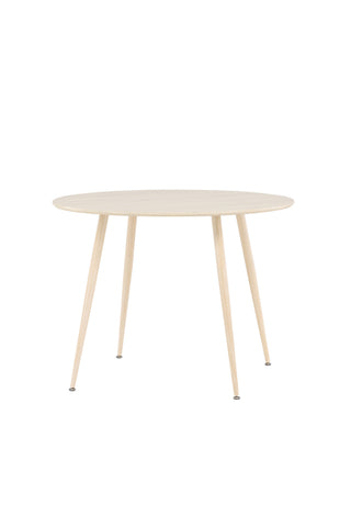 Venture Home Plaza Matbord ⌀100 - Whitewash /