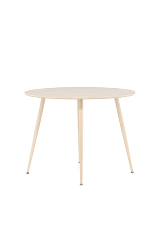 Venture Home Plaza Matbord ⌀100 - Whitewash /