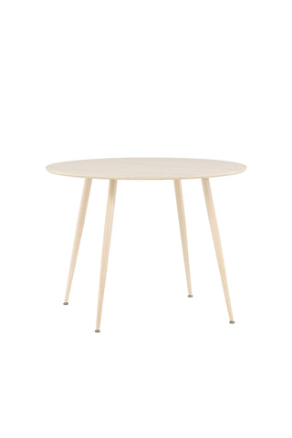 Venture Home Plaza Matbord ⌀100 - Whitewash /