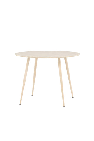 Venture Home Plaza Matbord ⌀100 - Whitewash /