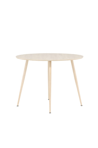 Venture Home Plaza Matbord ⌀100 - Whitewash /