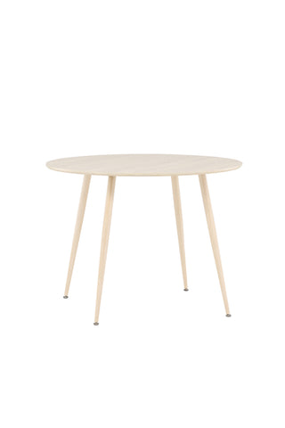 Venture Home Plaza Matbord ⌀100 - Whitewash /