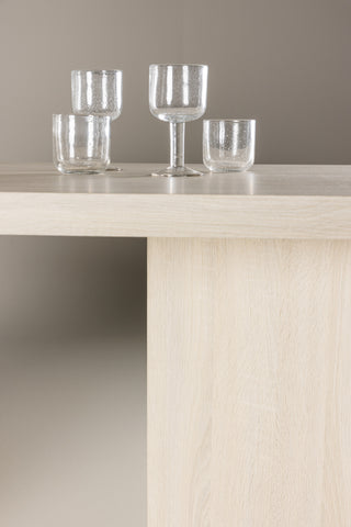 Vind Bassholmen Matbord 90x180 cm - Whitewash /