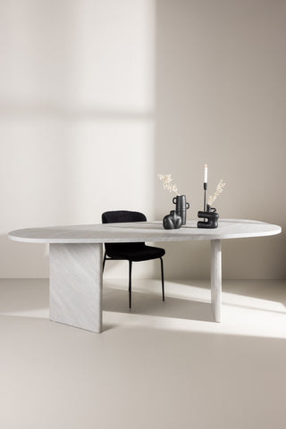 Venture Home Grönvik Matbord 220x100 cm - Vit Concrete Look /