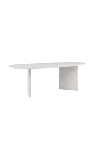 Venture Home Grönvik Matbord 220x100 cm - Vit Concrete Look /