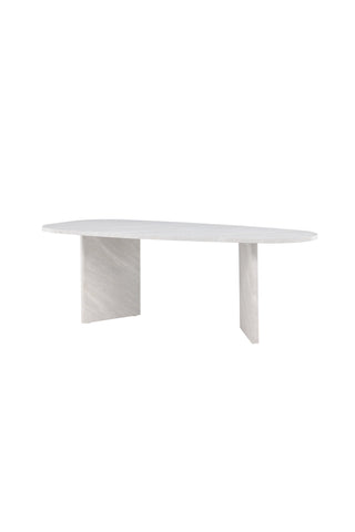 Venture Home Grönvik Matbord 220x100 cm - Vit Concrete Look /