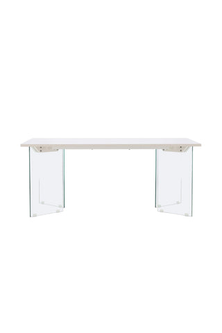 Venture Home Ester Matbord 100x180 cm - Glas / Concretelook