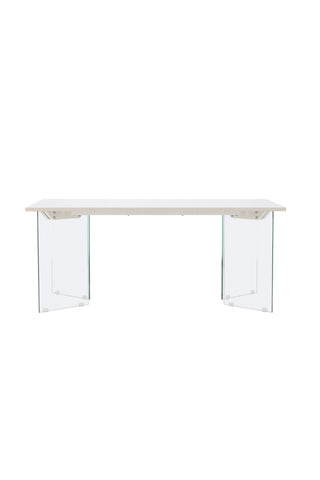 Venture Home Ester Matbord 100x180 cm - Glas / Concretelook