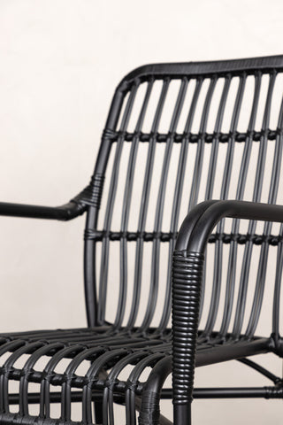 Venture Home Rizal Loungestol Alumnium - Svart /
