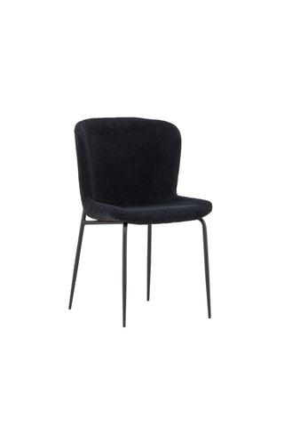 Venture Home Modesto Matstol 2-pack - Svart / Svart Teddy