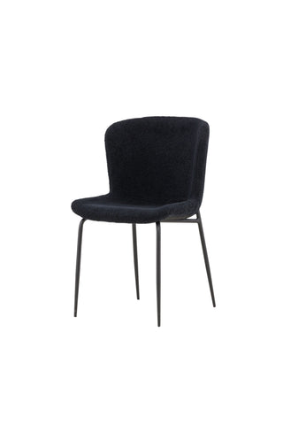 Venture Home Modesto Matstol 2-pack - Svart / Svart Teddy