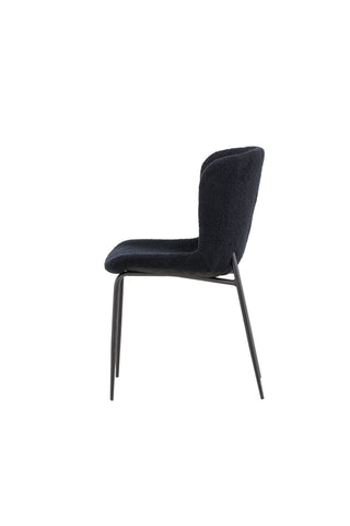 Venture Home Modesto Matstol 2-pack - Svart / Svart Teddy