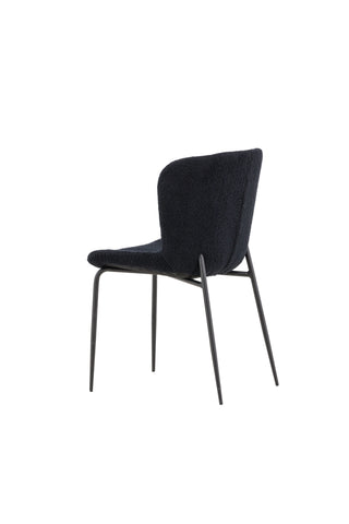 Venture Home Modesto Matstol 2-pack - Svart / Svart Teddy