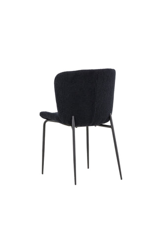 Venture Home Modesto Matstol 2-pack - Svart / Svart Teddy