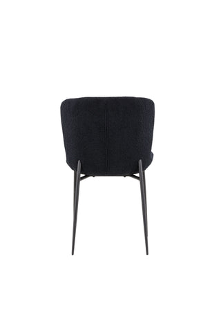 Venture Home Modesto Matstol 2-pack - Svart / Svart Teddy
