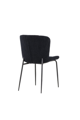 Venture Home Modesto Matstol 2-pack - Svart / Svart Teddy