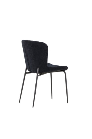 Venture Home Modesto Matstol 2-pack - Svart / Svart Teddy