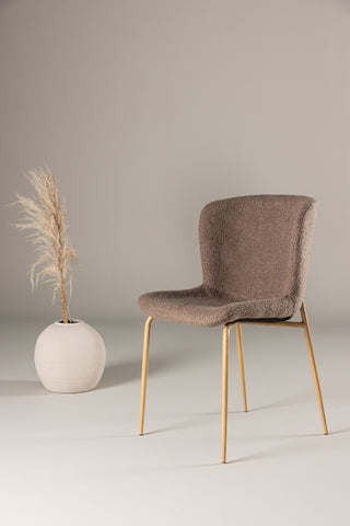 Venture Home Modesto Matstol 2-pack - Mocca / Brun boucle