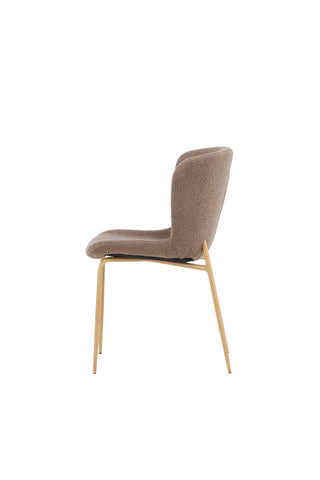 Venture Home Modesto Matstol 2-pack - Mocca / Brun boucle