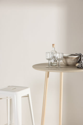 Venture Home Plaza Bar Table ⌀70 - Whitewash /