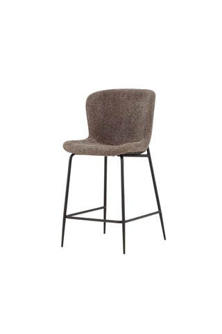 Venture Home Modesto Barstol - Svart / Brun boucle