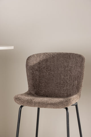 Venture Home Modesto Barstol - Svart / Brun boucle