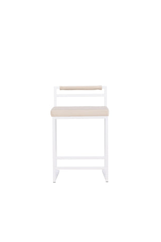 Venture Home Opelika Barstol 1-pack - Vit / Beige/ FSC 100%