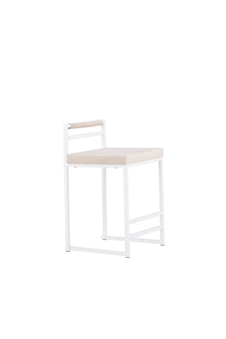 Venture Home Opelika Barstol 1-pack - Vit / Beige/ FSC 100%