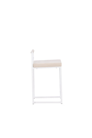 Venture Home Opelika Barstol 1-pack - Vit / Beige/ FSC 100%