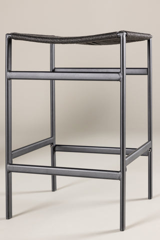 Venture Home Polly Barstol 2-pack - Svart / Svart rep