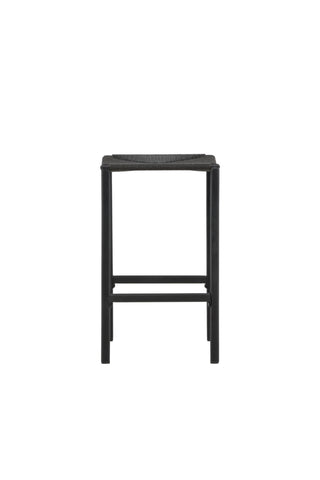 Venture Home Polly Barstol 2-pack - Svart / Svart rep