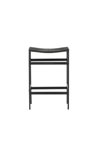 Venture Home Polly Barstol 2-pack - Svart / Svart rep