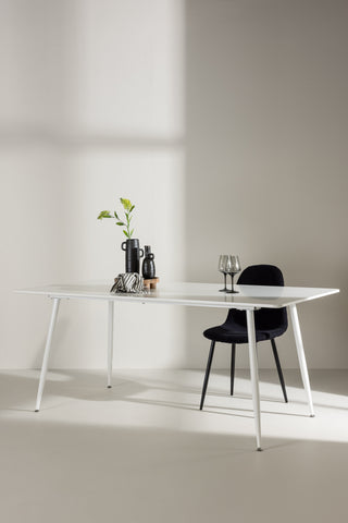 Venture Home Silar Matbord 90x180 cm - Vit / Vit