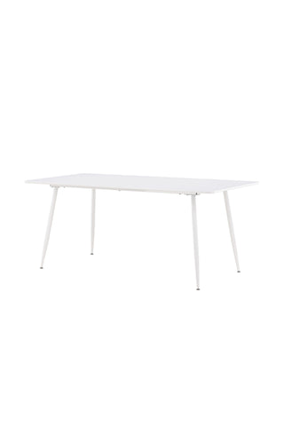 Venture Home Silar Matbord 90x180 cm - Vit / Vit