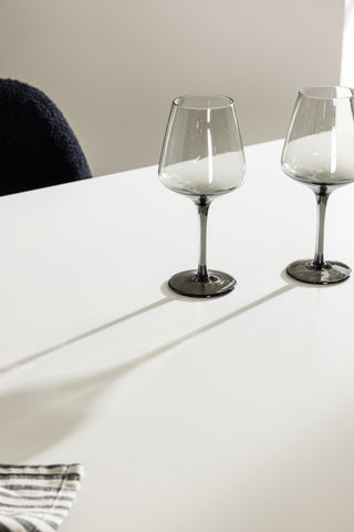 Venture Home Silar Matbord 90x180 cm - Vit / Vit