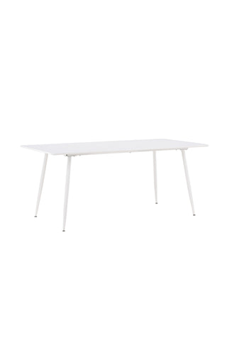 Venture Home Silar Matbord 90x180 cm - Vit / Vit