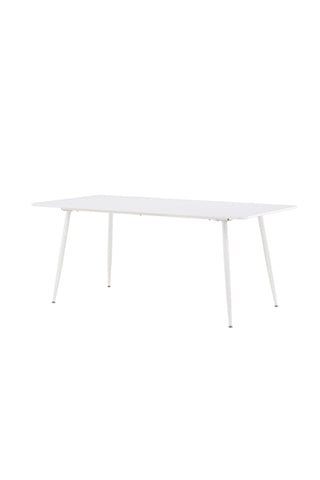 Venture Home Silar Matbord 90x180 cm - Vit / Vit