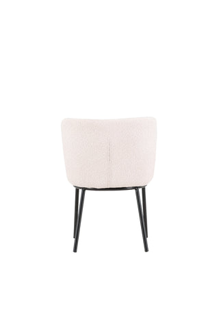 Venture Home Agnes Matstol 2-pack - Svart / Vit Boucle