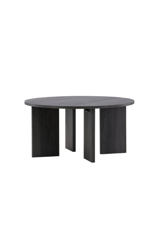 Vind Askerön Soffbord ⌀80 - Svart FSC 100%