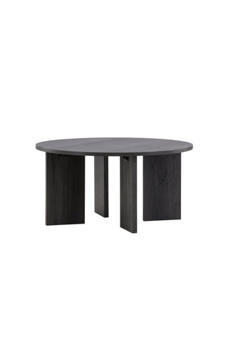 Vind Askerön Soffbord ⌀80 - Svart FSC 100%