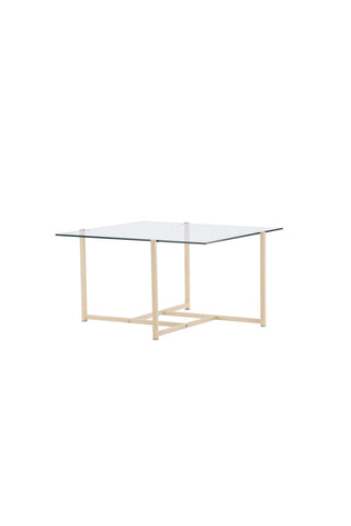 Venture Home Hybrid soffbord 80x80 cm - Glas/Natur /