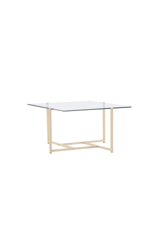 Venture Home Hybrid soffbord 80x80 cm - Glas/Natur /