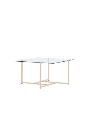 Venture Home Hybrid soffbord 80x80 cm - Glas/Natur /