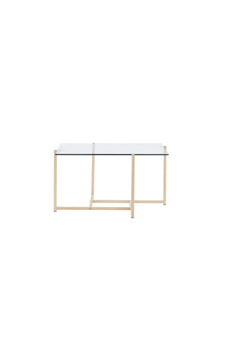 Venture Home Hybrid soffbord 80x80 cm - Glas/Natur /
