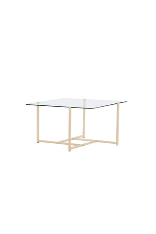 Venture Home Hybrid soffbord 80x80 cm - Glas/Natur /